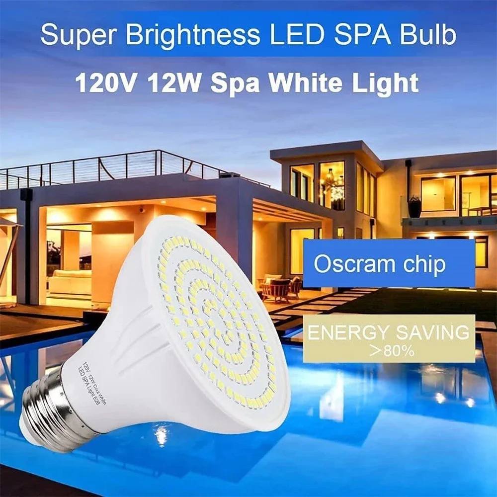 12W SPAランプ LEDスイミングプールライト E27  - Xy Spa & Wellness George Town Reviews のレビューと価格